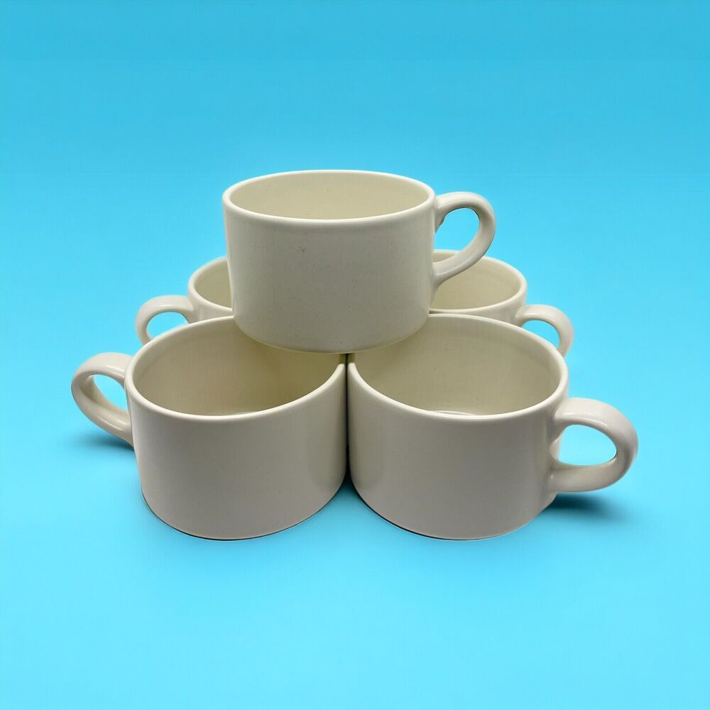 Wedgewood Stonewear Linen Mugs - Set Of 5